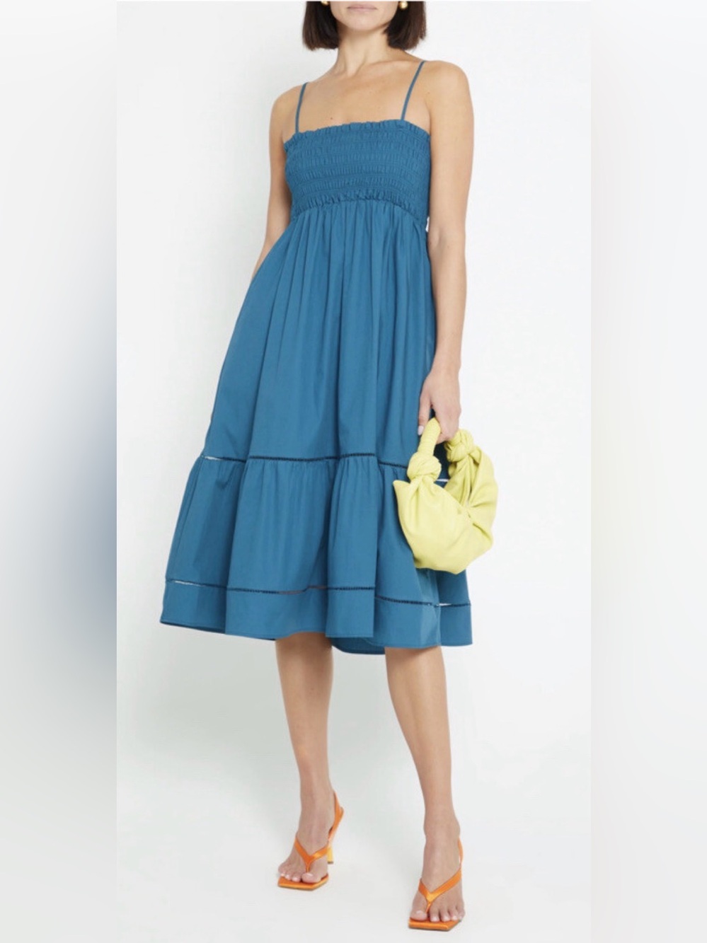 TUCKERNUCK O.P.T One Pretty Time Cotton Leila
Teal Midi Dress